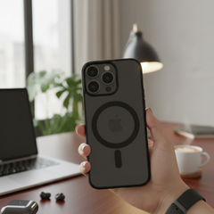 SPIGEN Hybrid Magsafe Magnetic Phone Cover – Black Frame