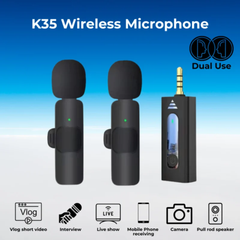 35 Wireless Lavalier Microphone for Mobile, Camera & Recording