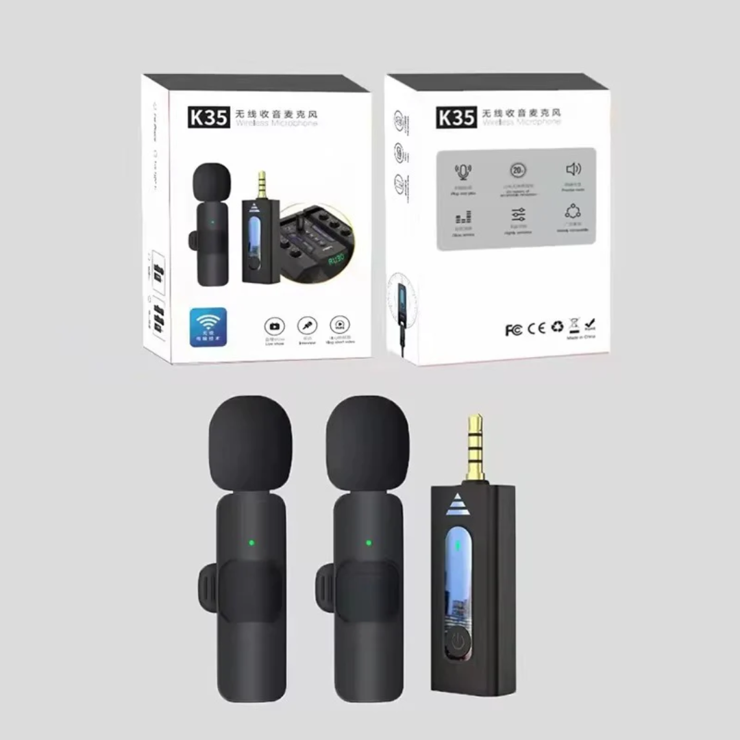 35 Wireless Lavalier Microphone for Mobile, Camera & Recording