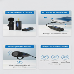 35 Wireless Lavalier Microphone for Mobile, Camera & Recording