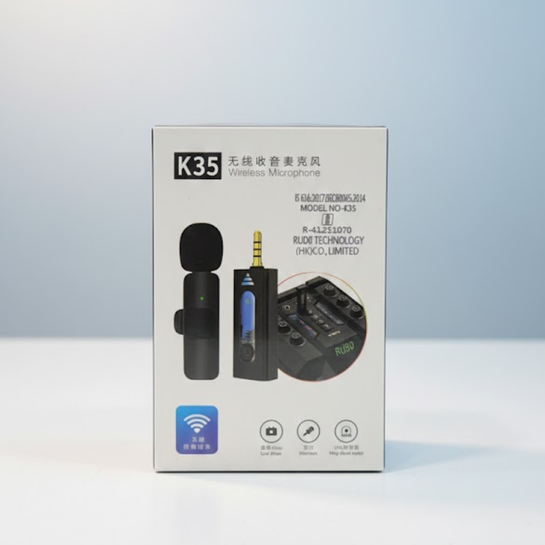 35 Wireless Lavalier Microphone for Mobile, Camera & Recording