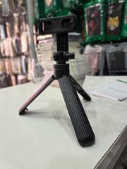 Portable Live Self-Timer Tripod with 360° Rotation | Adjustable Mini Phone Stand (D-09)