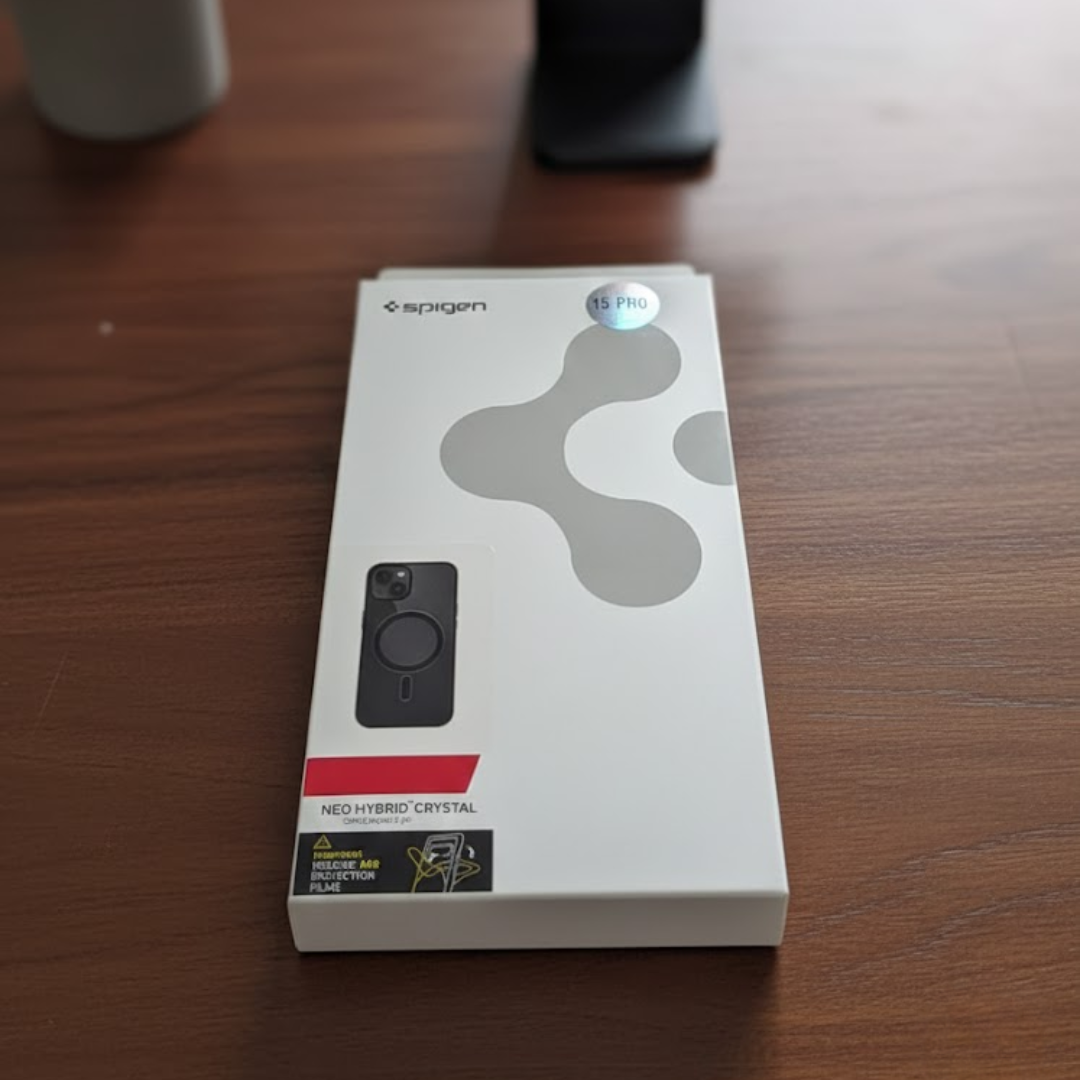 SPIGEN Hybrid Magsafe Magnetic  Phone Cover – Black Frame