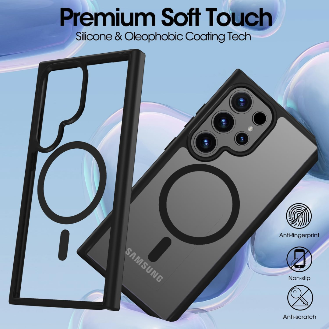 SPIGEN Hybrid Magsafe Magnetic  Phone Cover – Black Frame