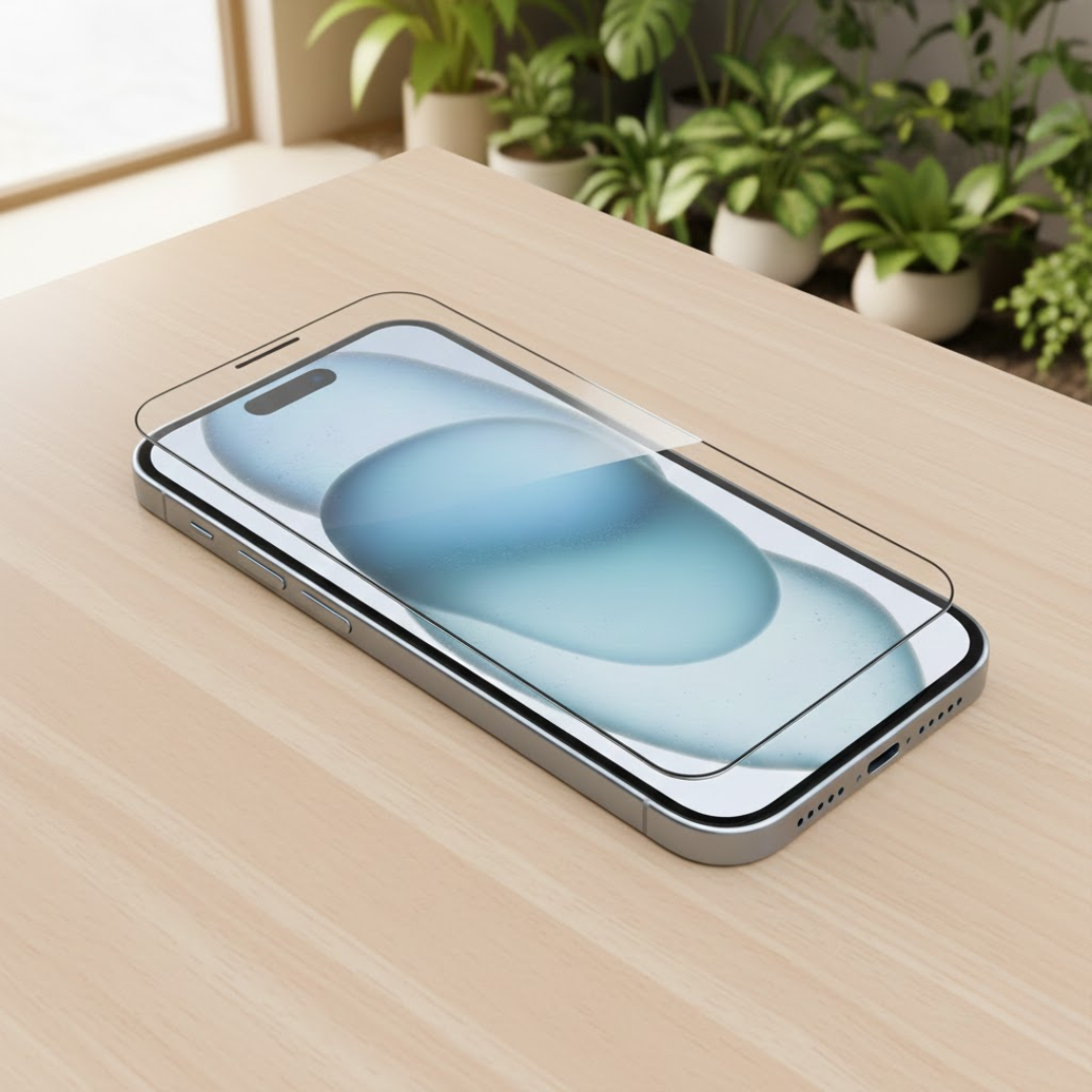 Magic Book Tempered Glass for iPhone 15 – New Technology Screen Protector