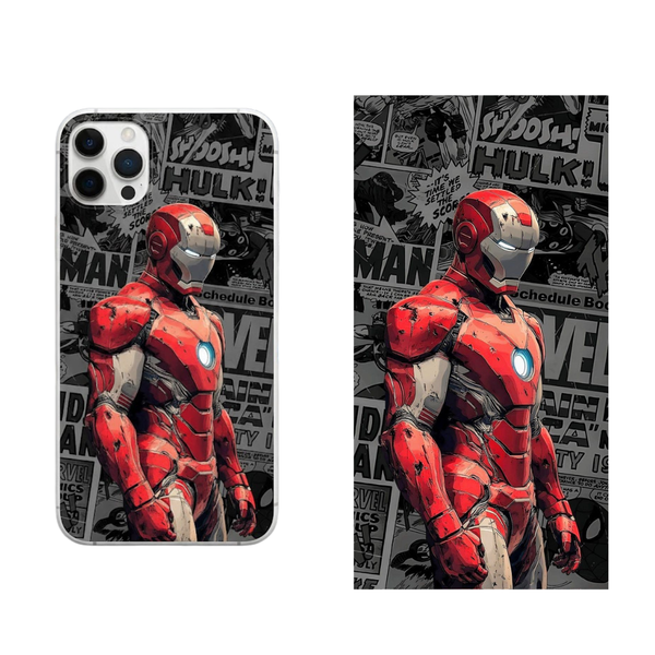 Iron Man Comic Book Panel Pop Back Skin Cover 23