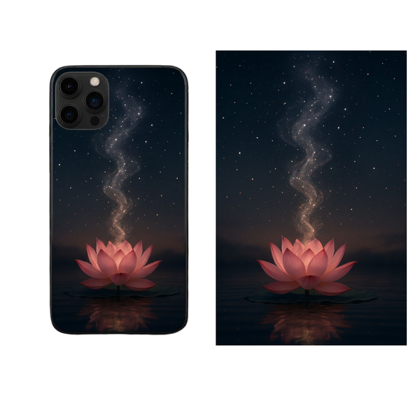 Night Sky Mystical Lotus Back Skin Cover 50