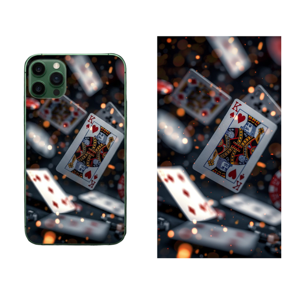 Casino Night Poker Cards Phone Back Skin Cover 62