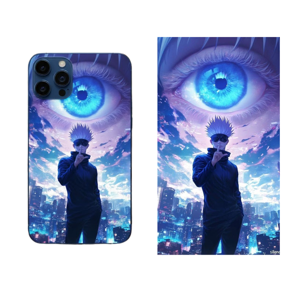 Gojo Satoru Six Eyes Domain Phone Back Skin Cover 71