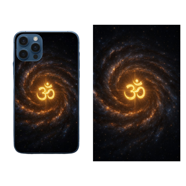 Golden Galaxy Spiritual Vortex Back Skin Cover 73