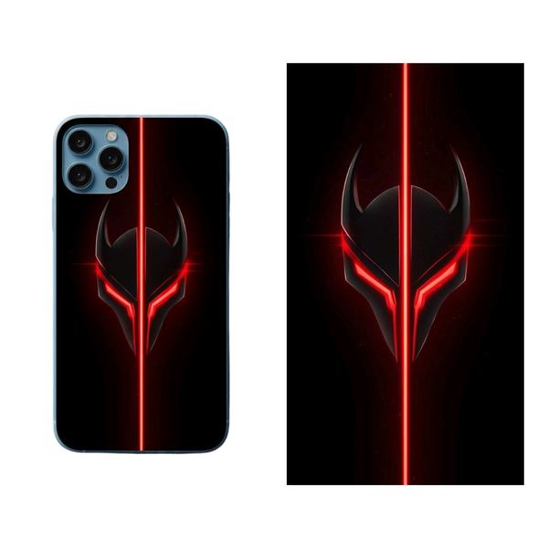Cyber Oni Warrior Helmet Art Back Skin Cover 87
