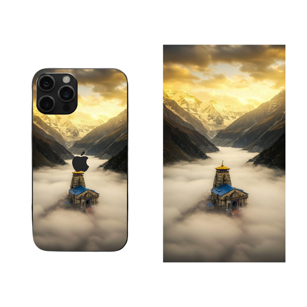 Kedarnath Temple Above the Clouds Back Skin 34