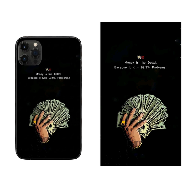 Handful of Cash Quote Back Skin Cover 38