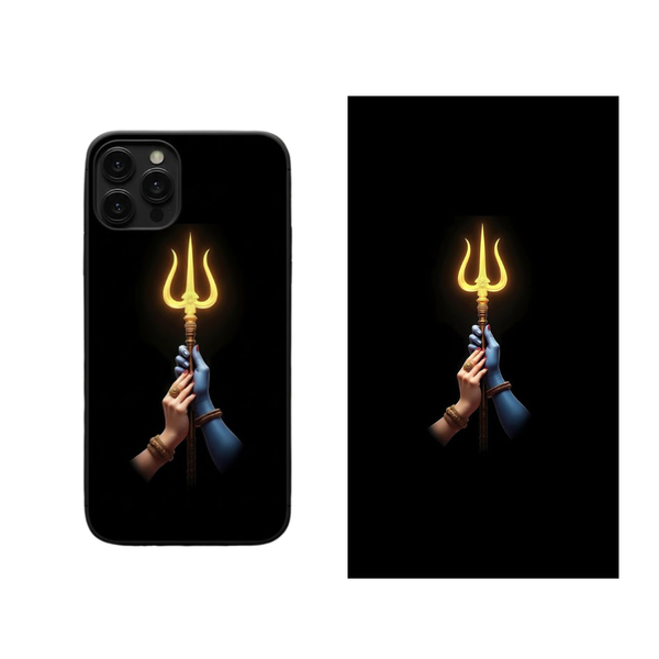 Divine Trident Black Phone Back Skin Cover 41