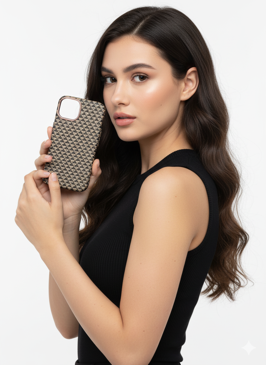 iPHONE 15 PLUS Carbon Fiber Luxo Case