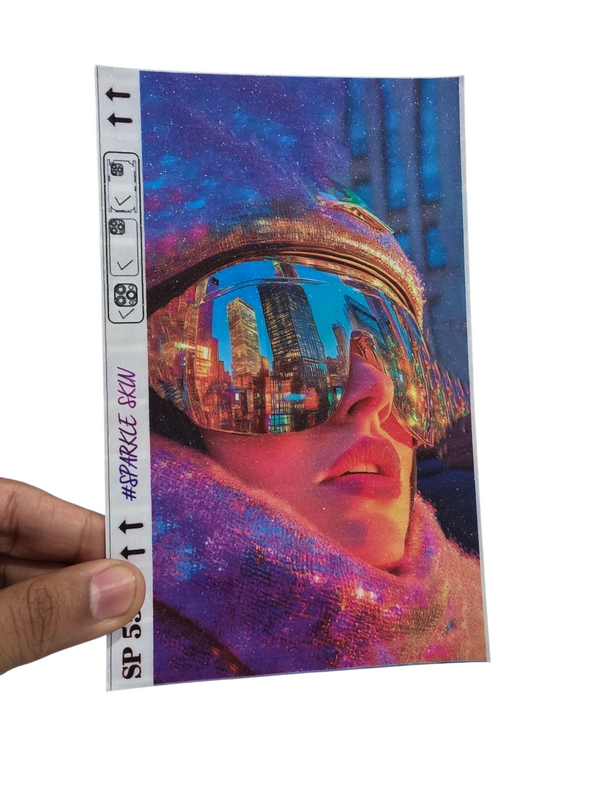 MOBILE BACK SKIN SPARKEL FINISHING