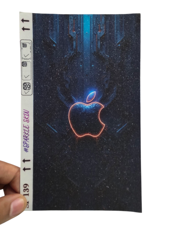 MOBILE BACK SKIN SPARKEL FINISHING