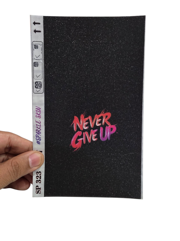 MOBILE BACK SKIN SPARKEL FINISHING