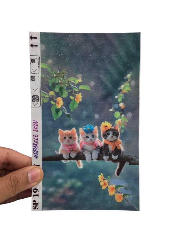 MOBILE BACK SKIN SPARKEL FINISHING